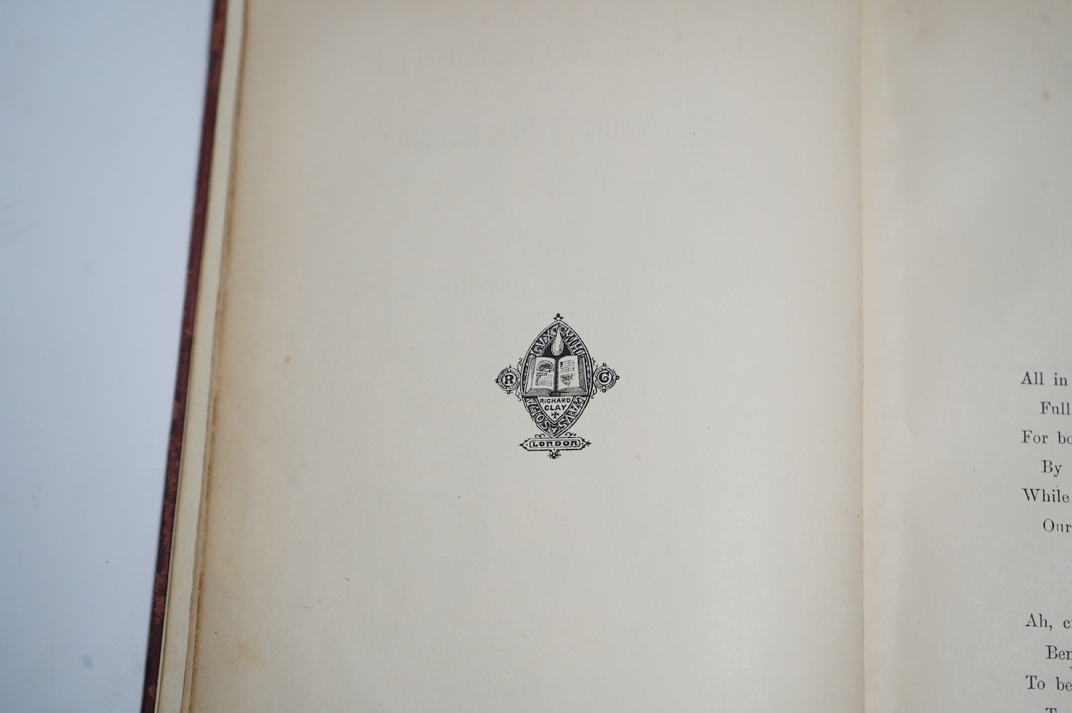 [Dodgson, Charles Lutwidge] - Alice's Adventures in Wonderland. By Lewis Carroll ... sixteenth thousand. frontis. and 41 engraved text illus. (by John Tenniel), half title; original gilt ruled and pictorial red cloth, so